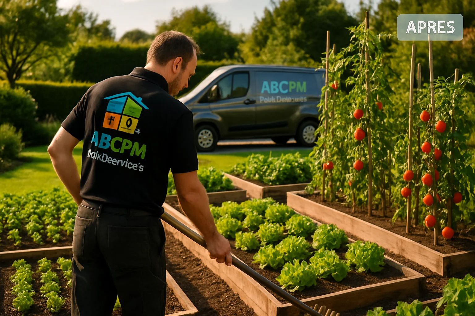 Entretien de potager à Concarneau : un jardin bien soigné — après